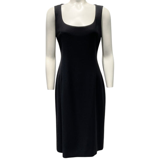 Dolce & Gabbana Black Wool Crepe Sleeveless Dress
