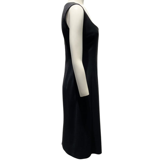 Dolce & Gabbana Black Wool Crepe Sleeveless Dress