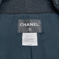 Load image into Gallery viewer, Chanel Blue / Black Tweed Zip Jacket
