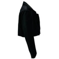 Load image into Gallery viewer, forte_forte Black Noir Cropped Velvet Jacket
