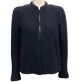 Load image into Gallery viewer, Chanel Black Wool Jacket with Inverted Back Pleat

