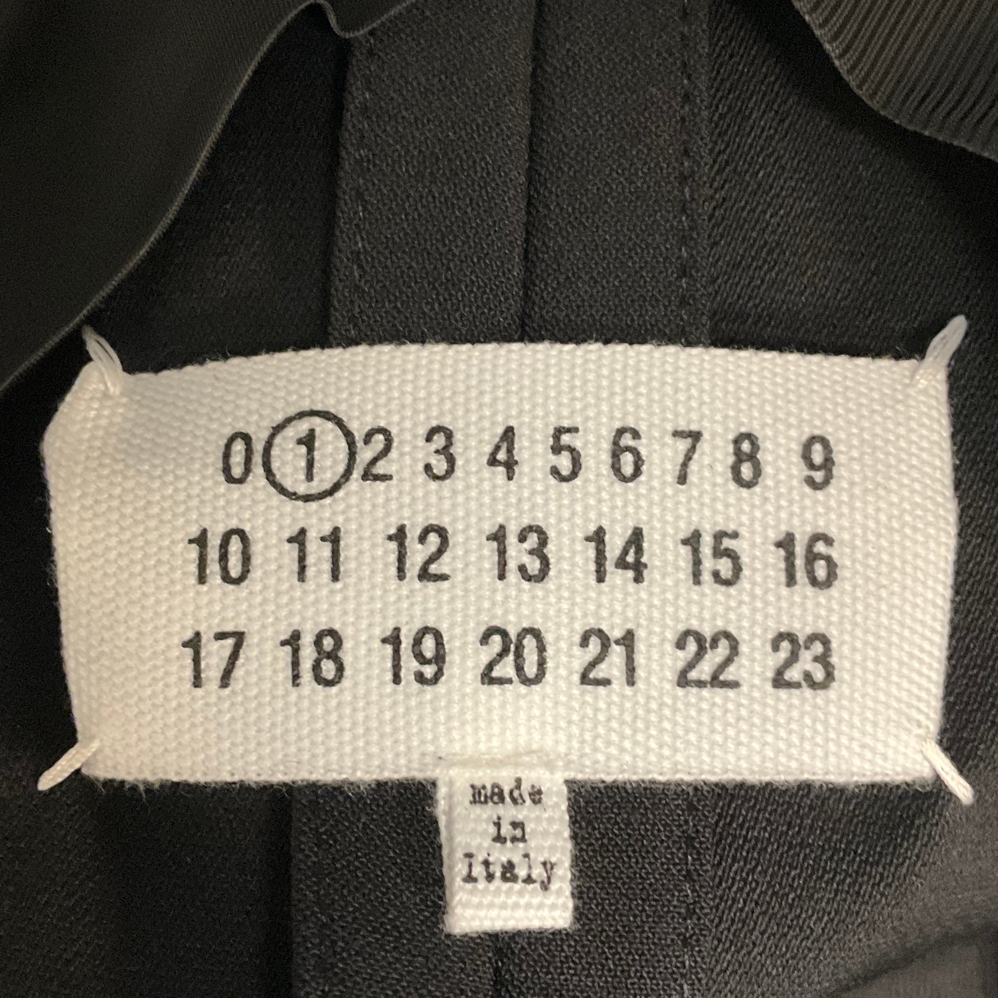 Maison Martin Margiela Black Layered Two Piece Wool Blazer Jacket