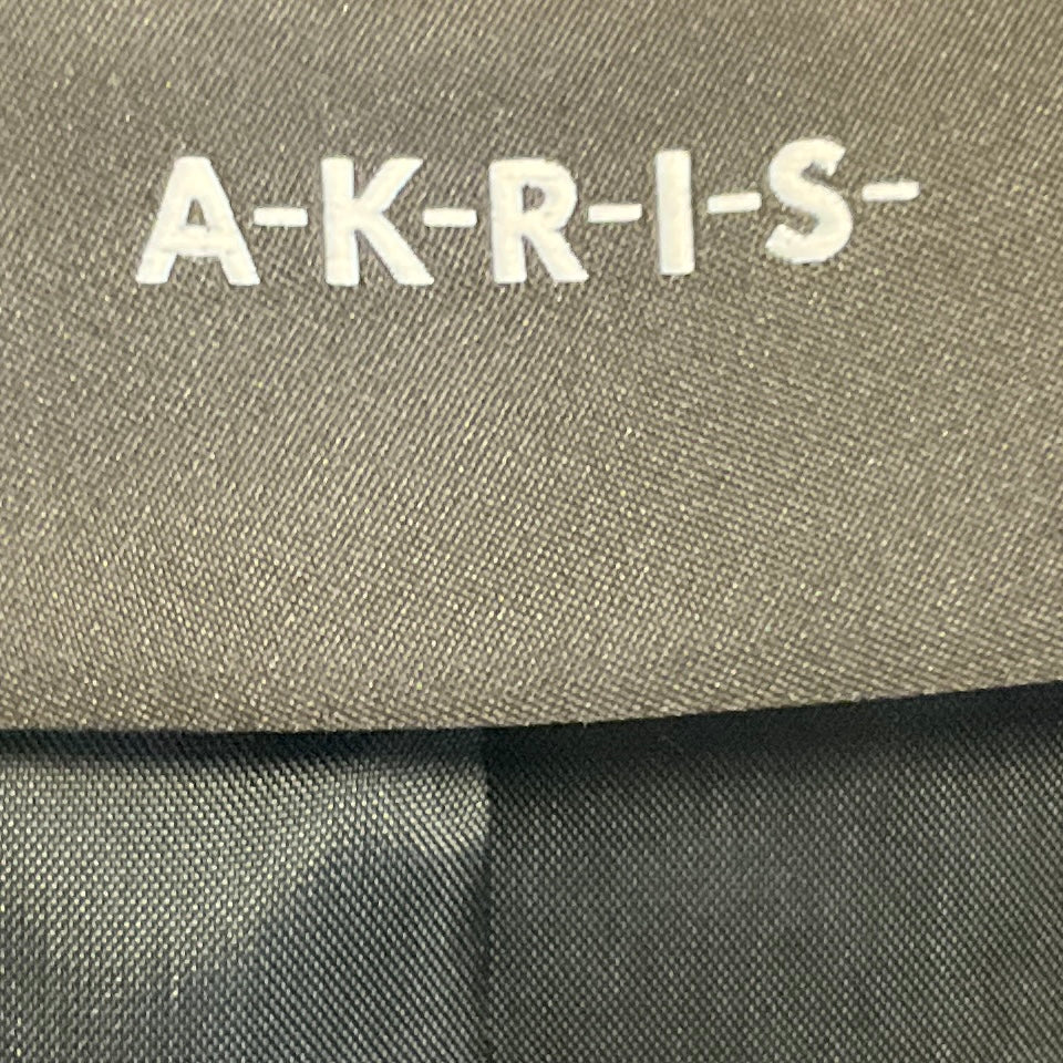 Akris Brown / Black Striped Cashmere Jacket with Belt