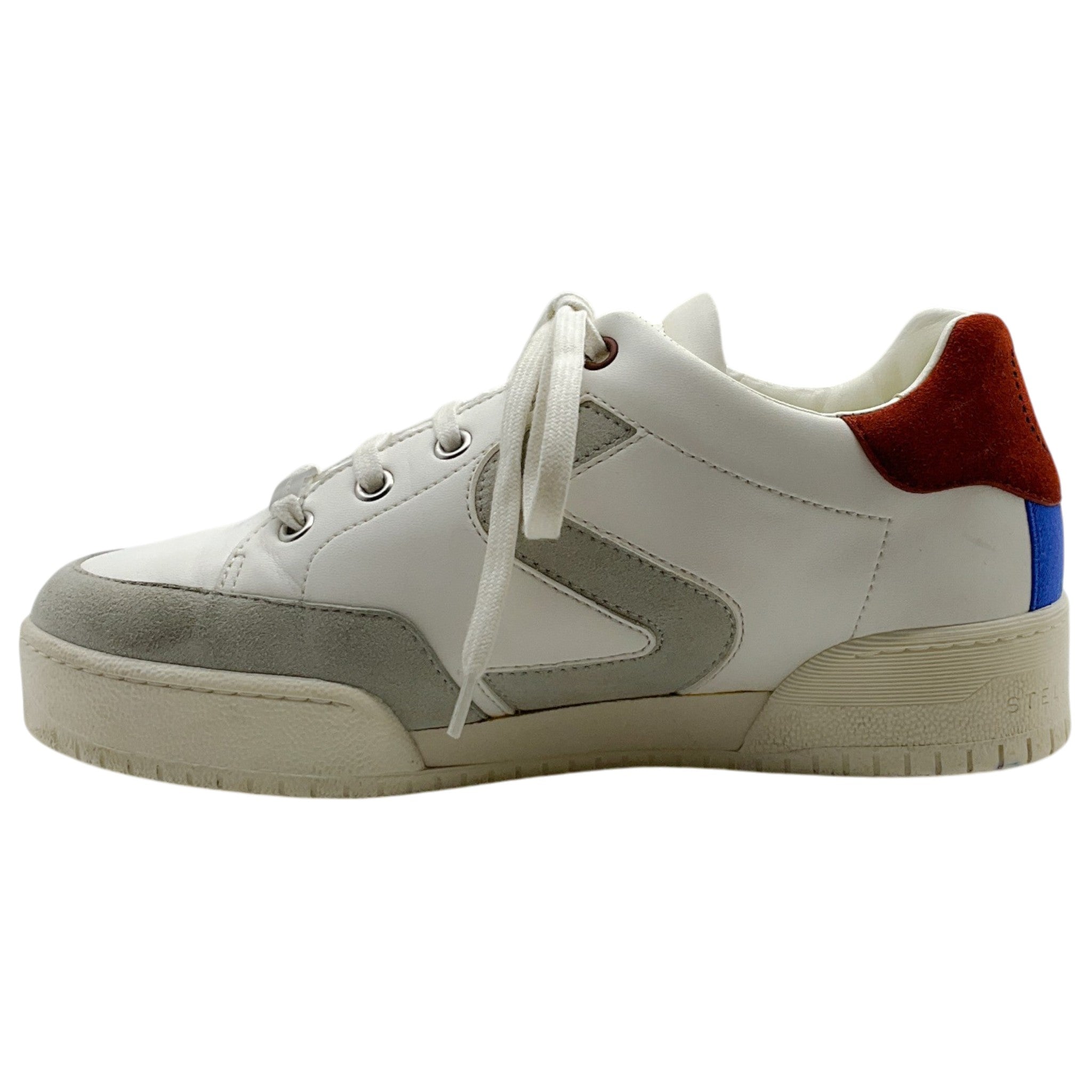 Stella McCartney White Vegan Leather Low Top Sneakers