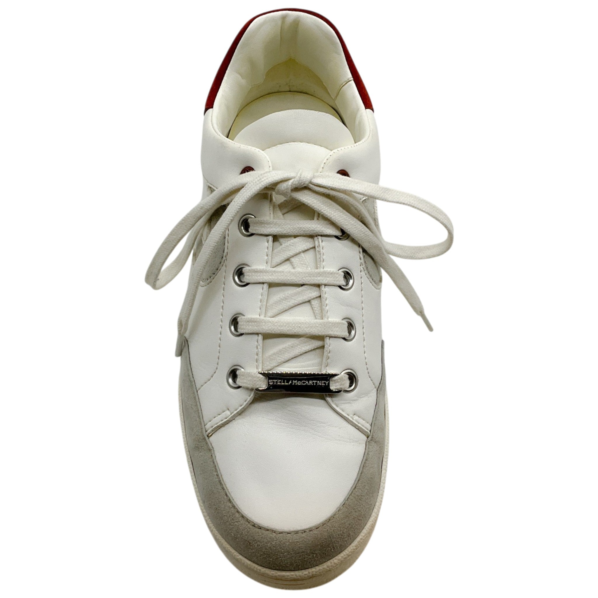 Stella McCartney White Vegan Leather Low Top Sneakers