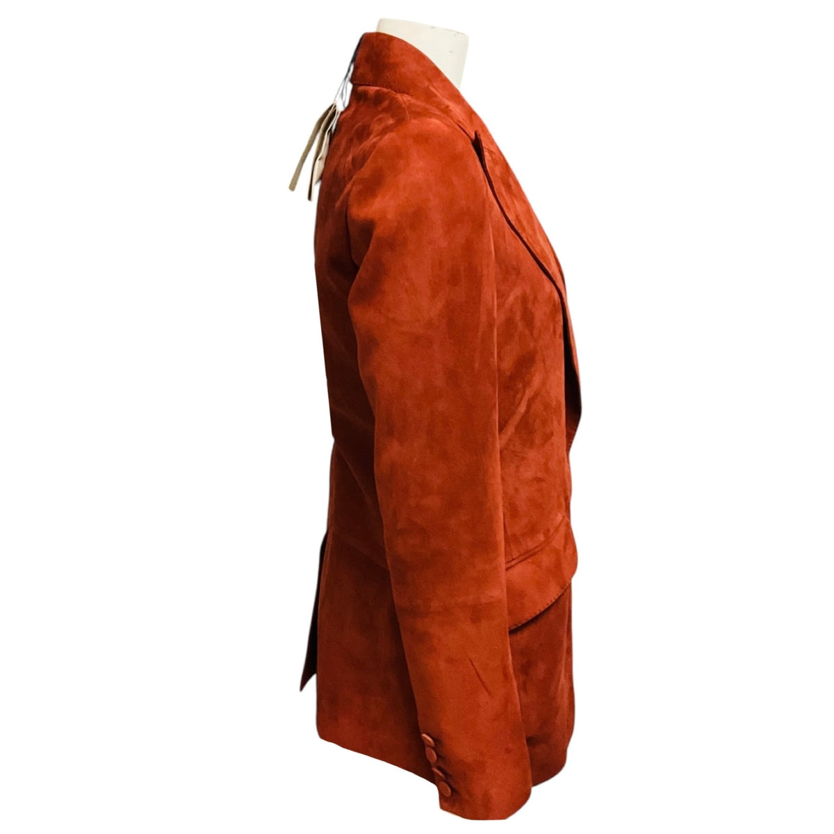 Gabriela Hearst Cognac Brown Leiva Suede Blazer