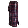Load image into Gallery viewer, Marni Red / Black Multi Plaid Wool Tweed Pencil Skirt
