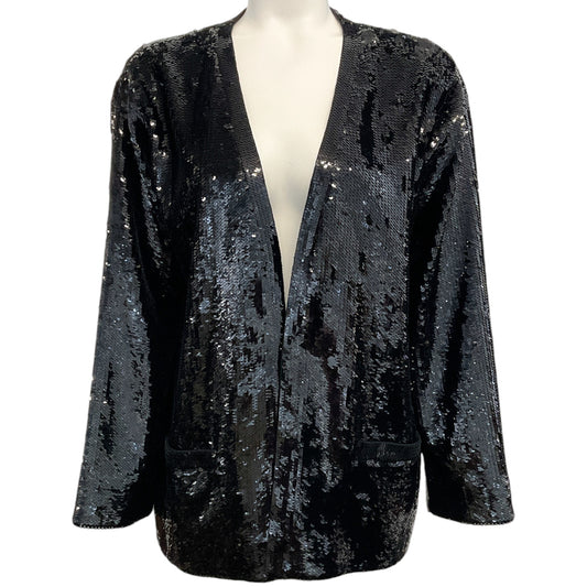 Celine Black Sequin Open Evening Jacket
