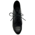 Load image into Gallery viewer, Chanel Black Leather Lace Up Ankle Boots with Silver Heel Detail
