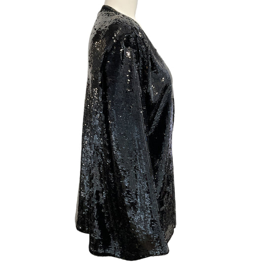 Celine Black Sequin Open Evening Jacket