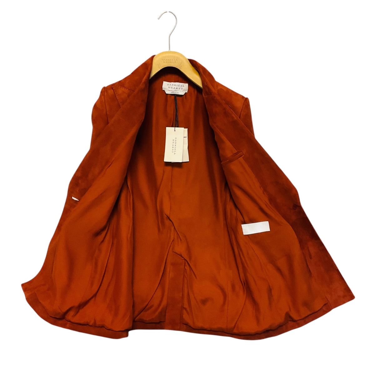 Gabriela Hearst Cognac Brown Leiva Suede Blazer