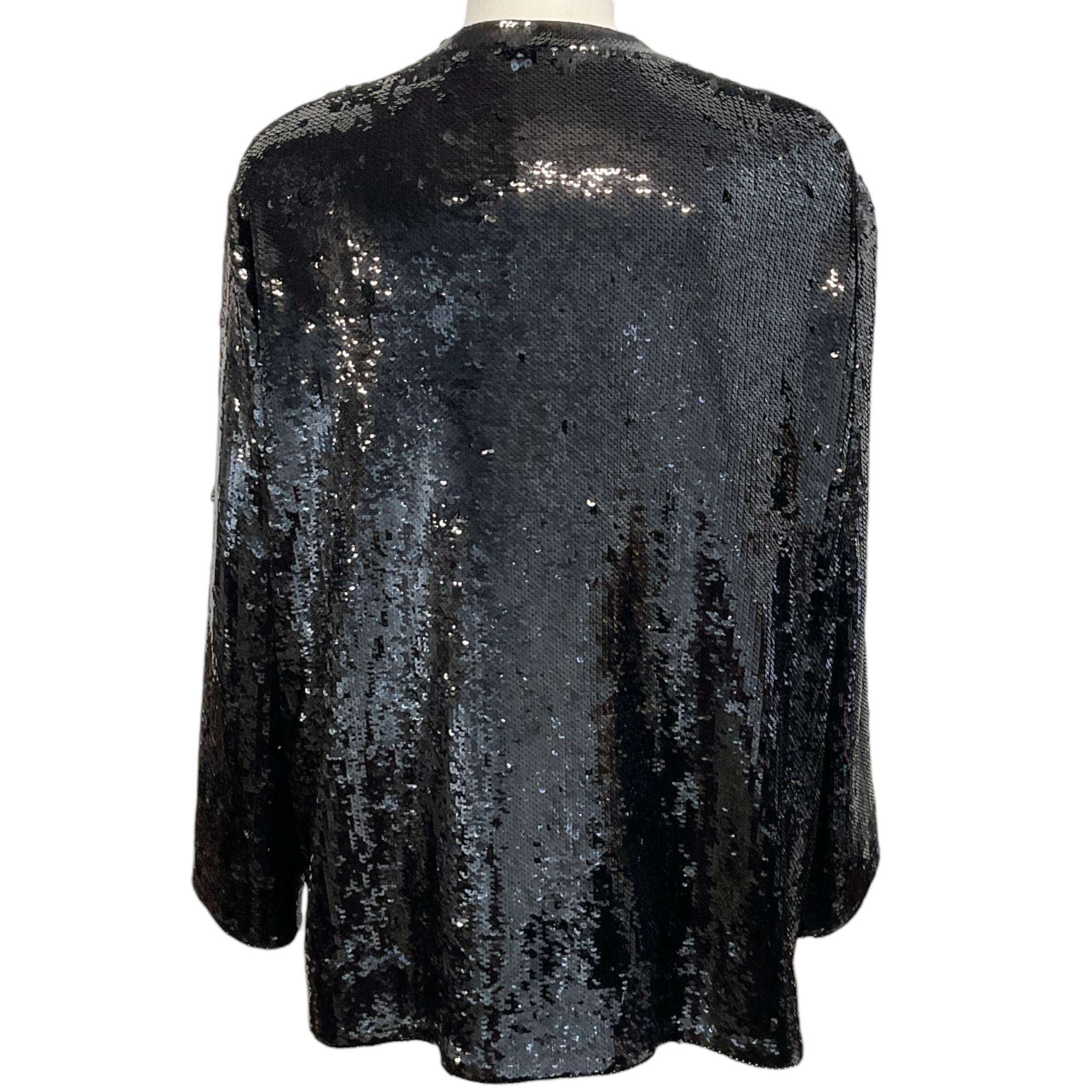 Celine Black Sequin Open Evening Jacket