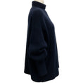 Load image into Gallery viewer, The Row Navy Blue Oversized Cashmere Turtleneck Sweater
