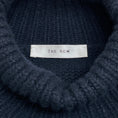 Load image into Gallery viewer, The Row Navy Blue Oversized Cashmere Turtleneck Sweater
