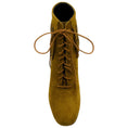 Load image into Gallery viewer, Saint Laurent Cognac Suede Fringe Lace Up Ankle Boots
