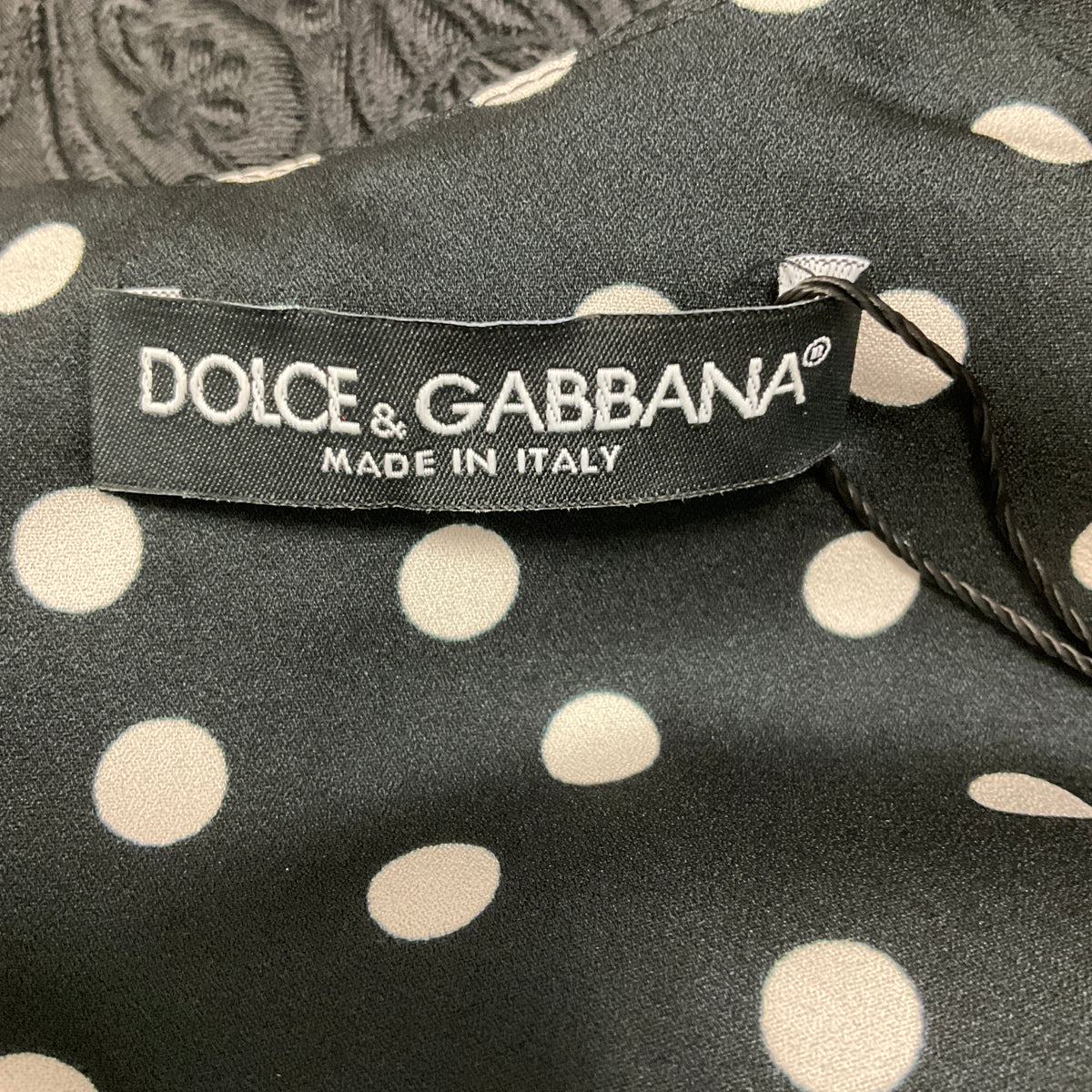 Dolce & Gabbana Black Sleeveless Brocade Cocktail Dress