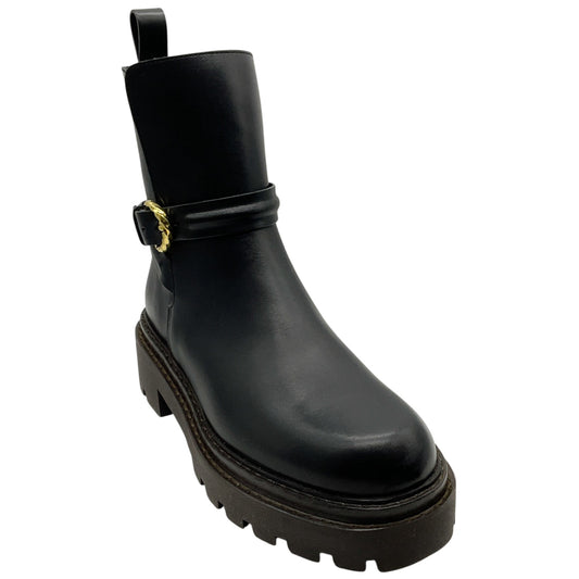 Ulla Johnson Black Leather Lennon Lugsole Boots