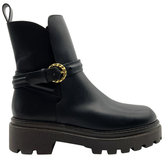 Ulla Johnson Black Leather Lennon Lugsole Boots