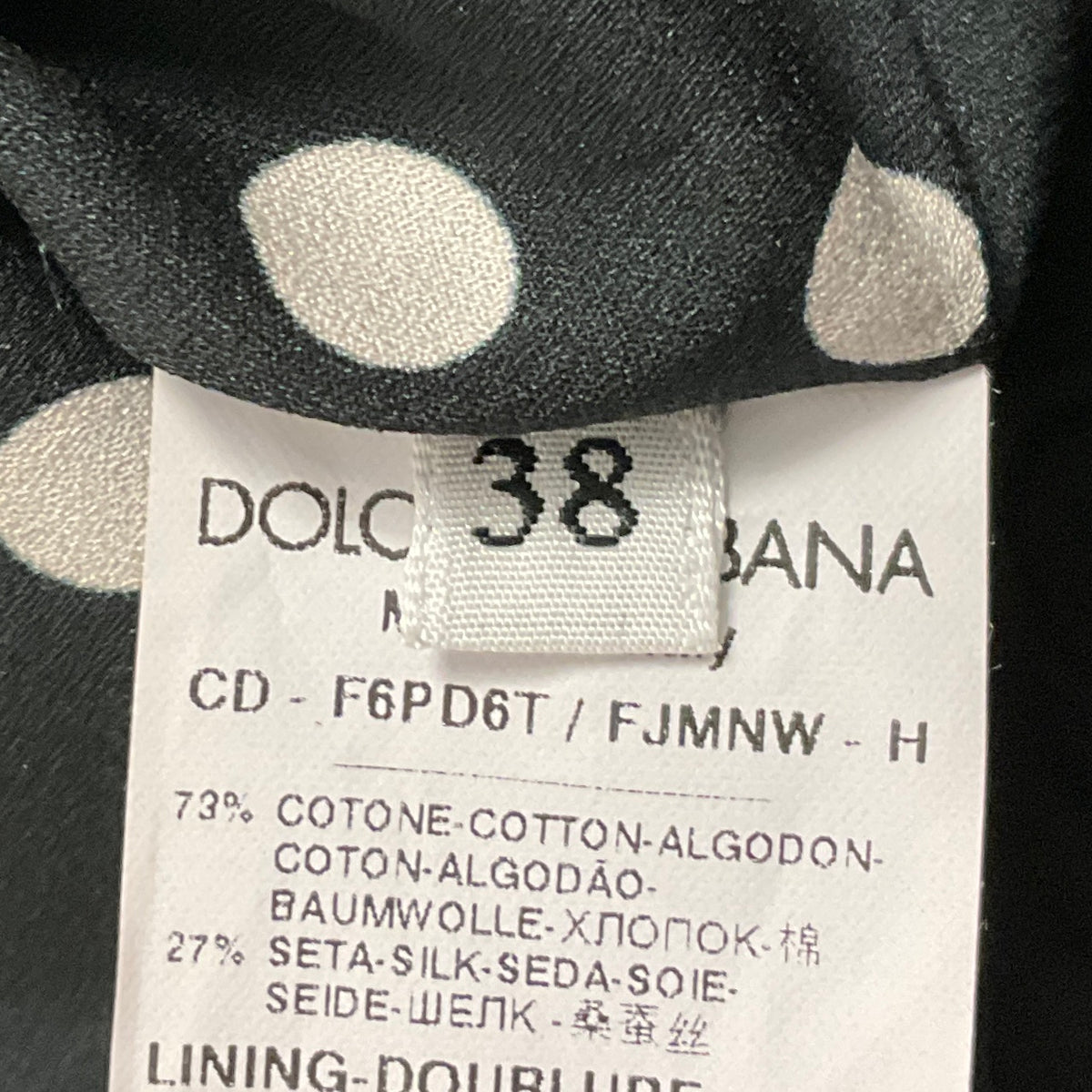 Dolce & Gabbana Black Sleeveless Brocade Cocktail Dress
