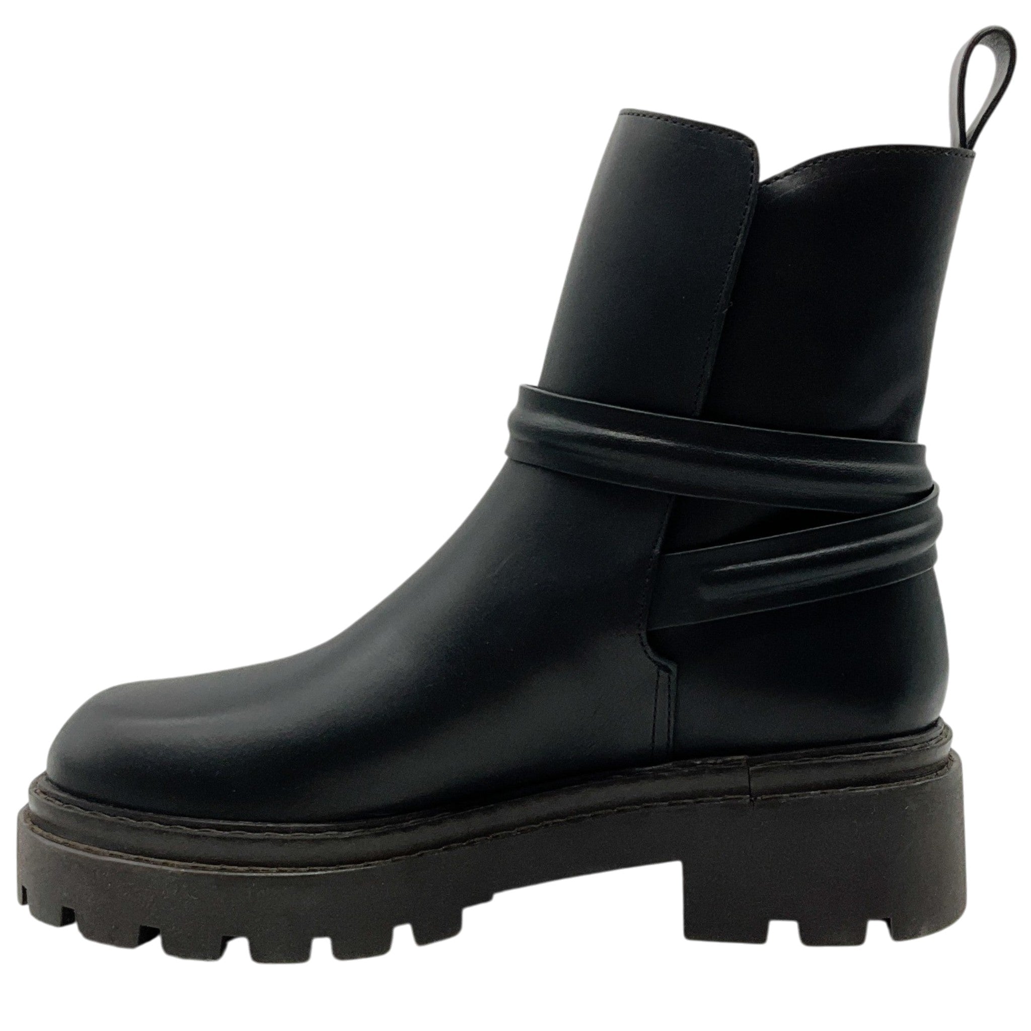 Ulla Johnson Black Leather Lennon Lugsole Boots