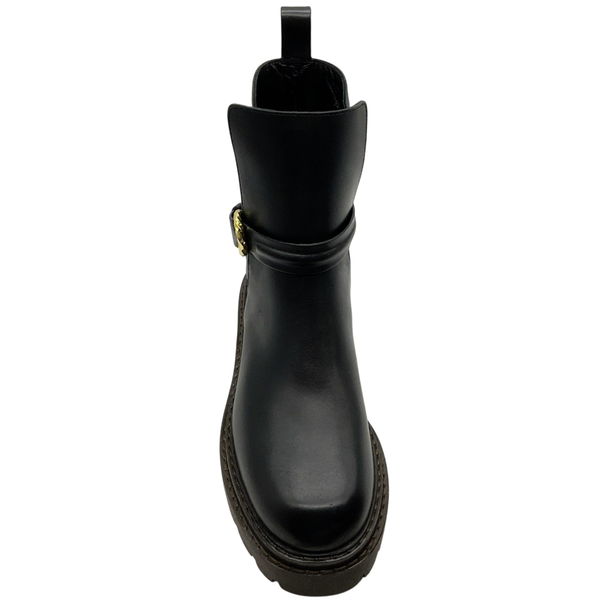 Ulla Johnson Black Leather Lennon Lugsole Boots