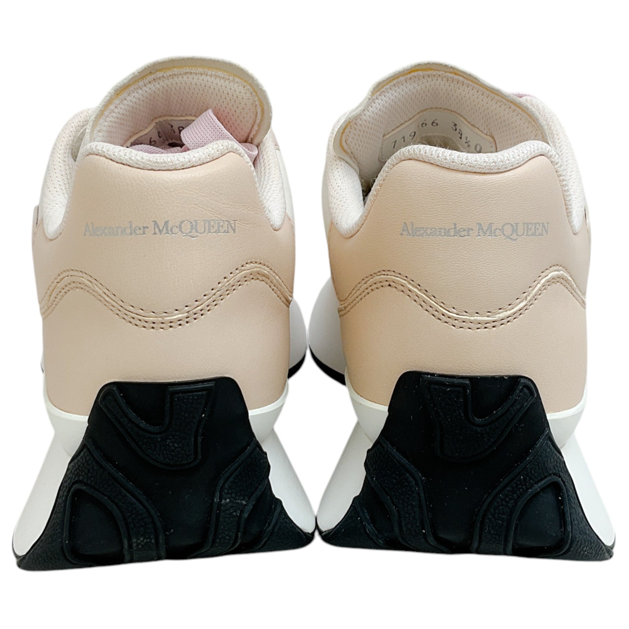 Alexander McQueen Off White / Pink / Beige Seal Sprint Runner Sneakers