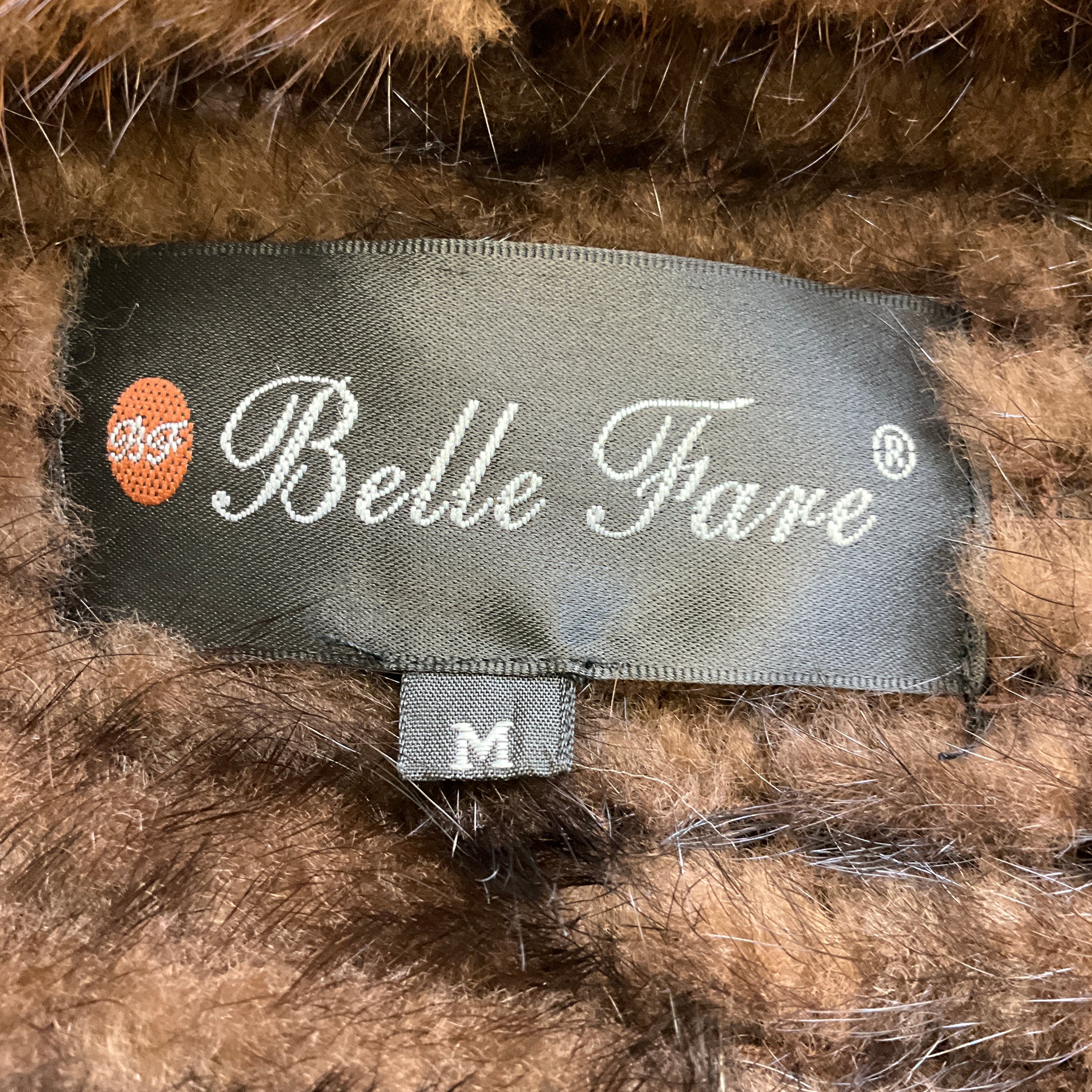 Belle Fare Brown Mink Fur Coat