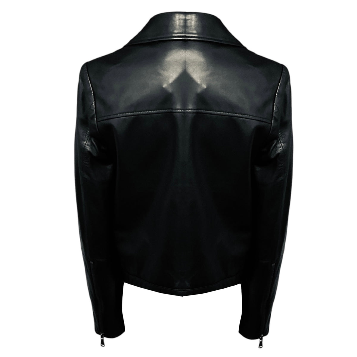J Brand Black Letty Lamb Leather Moto Jacket
