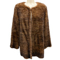 Load image into Gallery viewer, Belle Fare Brown Mink Fur Coat
