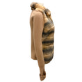 Load image into Gallery viewer, Vicedomini Tan Fur and Cashmere Knit Sweater Jacket
