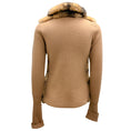 Load image into Gallery viewer, Vicedomini Tan Fur and Cashmere Knit Sweater Jacket
