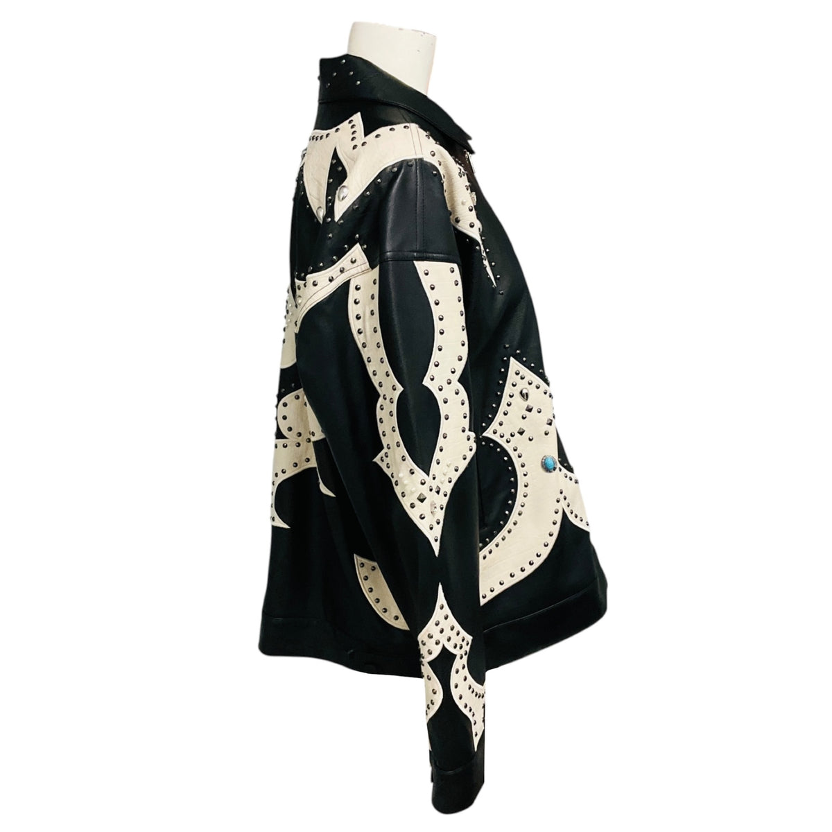 Mother Black The Zip It Secret Society Faux Leather Jacket