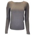 Load image into Gallery viewer, Brunello Cucinelli Taupe Long Sleeved Cashmere and Silk Knit Sweater
