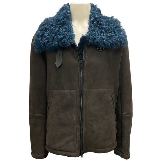 Sylvie Schimmel Brown / Blue Shearling Jacket