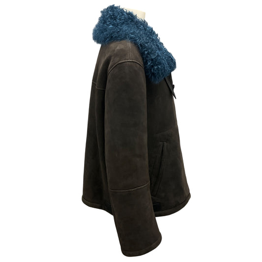 Sylvie Schimmel Brown / Blue Shearling Jacket