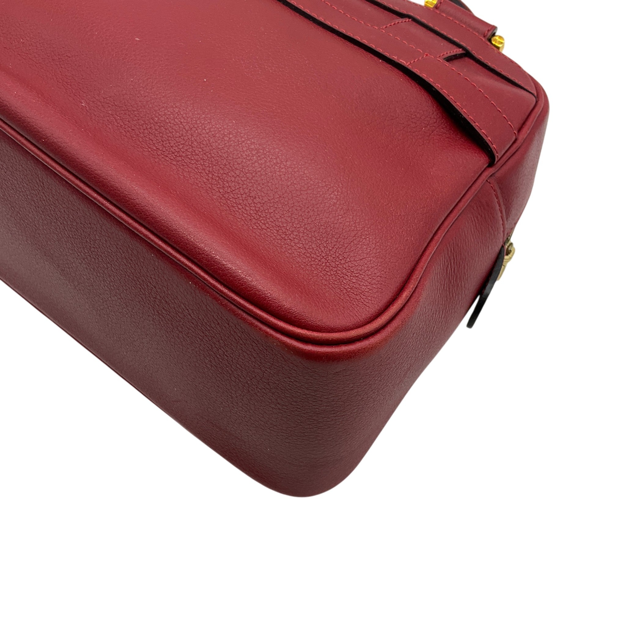 Delvaux Red Leather Parole Bag