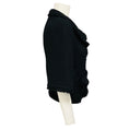 Load image into Gallery viewer, Veronique Leroy Black Fringed Wool Tweed Jacket
