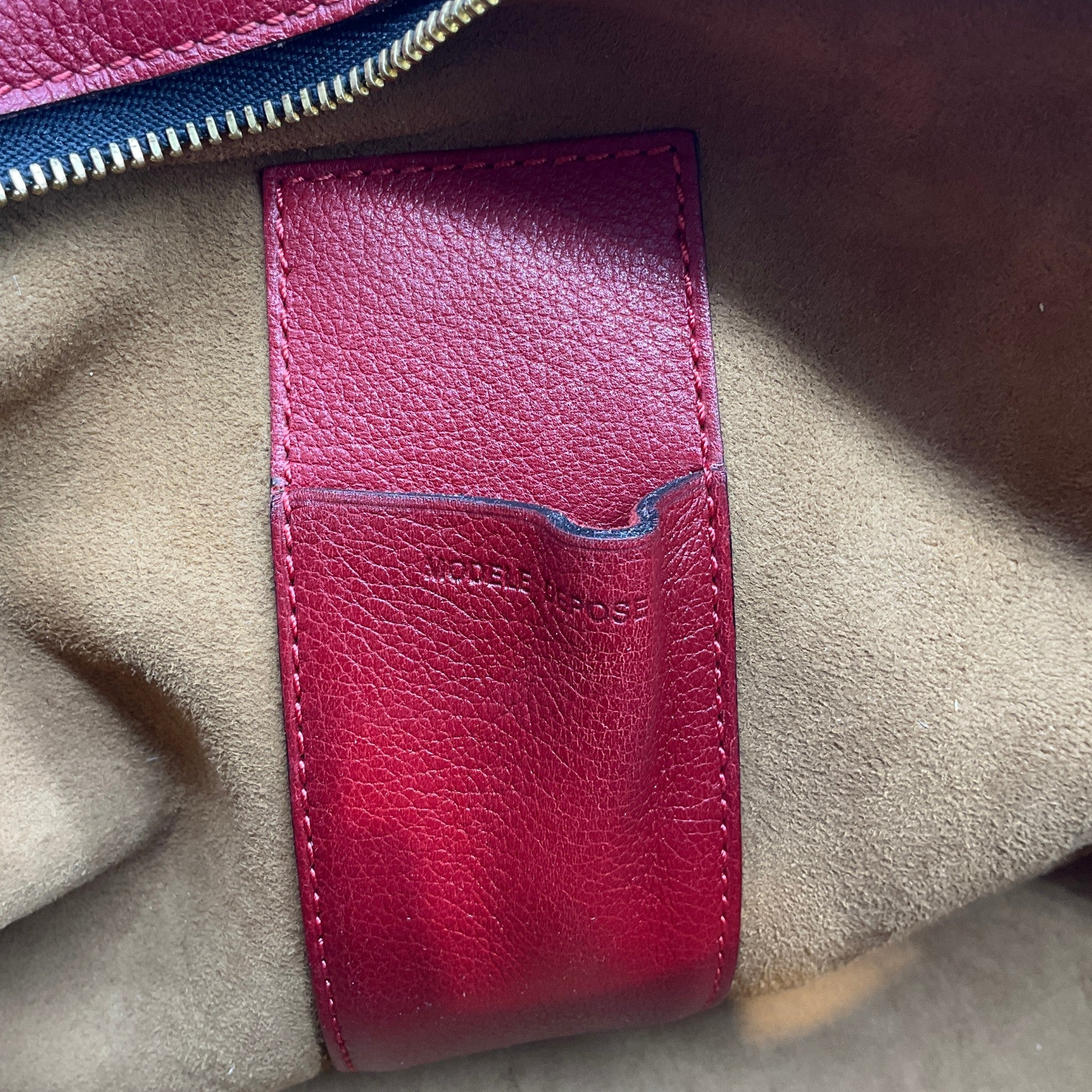 Delvaux Red Leather Parole Bag