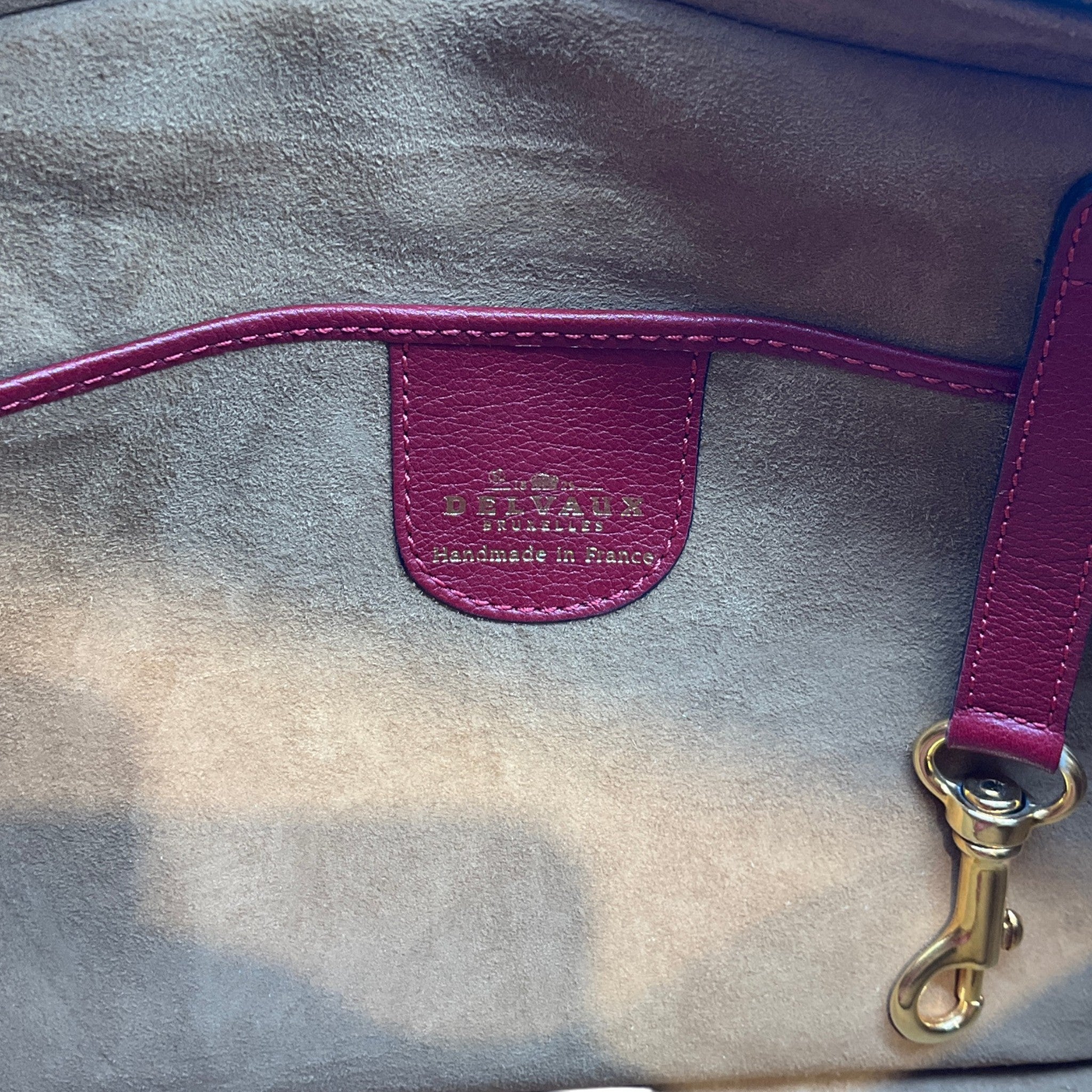 Delvaux Red Leather Parole Bag