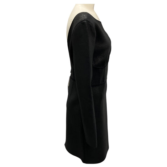 Herve Leger x Julia Restoin Roitfeld Black Stretch Knit Bandage Cocktail Dress