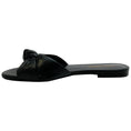 Load image into Gallery viewer, Saint Laurent Black Leather Bianca Slide Sandals
