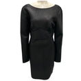 Load image into Gallery viewer, Herve Leger x Julia Restoin Roitfeld Black Stretch Knit Bandage Cocktail Dress
