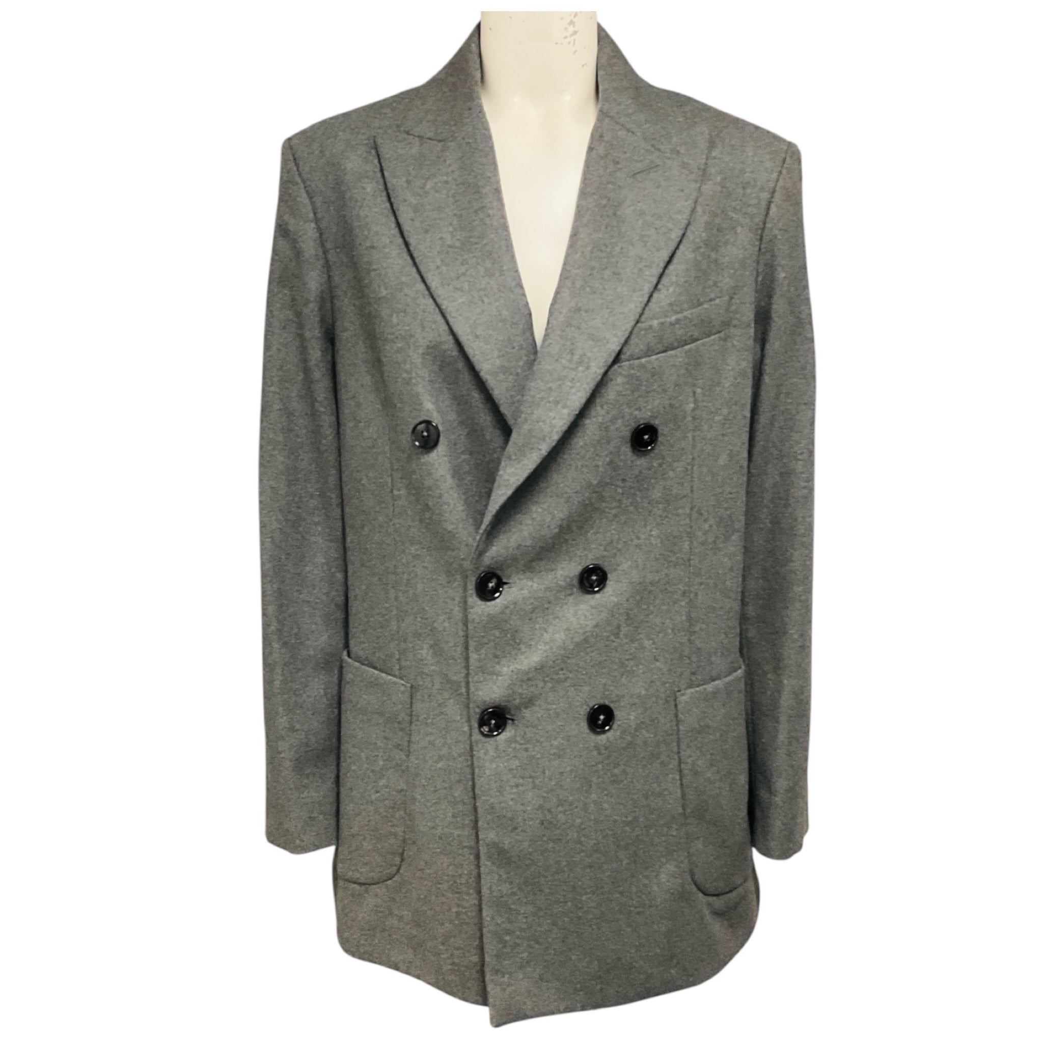 Circolo 1901 Grey Anthracite Melange Monochrome 'Masculine' Jacket