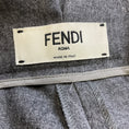 Load image into Gallery viewer, Fendi Grey Tailored Cropped Flared Wool Trousers
