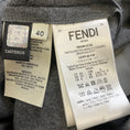 Load image into Gallery viewer, Fendi Grey Tailored Cropped Flared Wool Trousers
