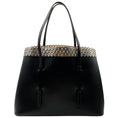 Load image into Gallery viewer, Alaïa Black Leather Eyelet Embellished Tote

