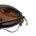 Load image into Gallery viewer, Gucci Black / Red GG Marmont Mini Round Shoulder Bag
