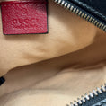 Load image into Gallery viewer, Gucci Black / Red GG Marmont Mini Round Shoulder Bag
