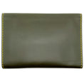 Load image into Gallery viewer, Celine Dark Green Leather Orb Clutch
