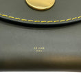 Load image into Gallery viewer, Celine Dark Green Leather Orb Clutch
